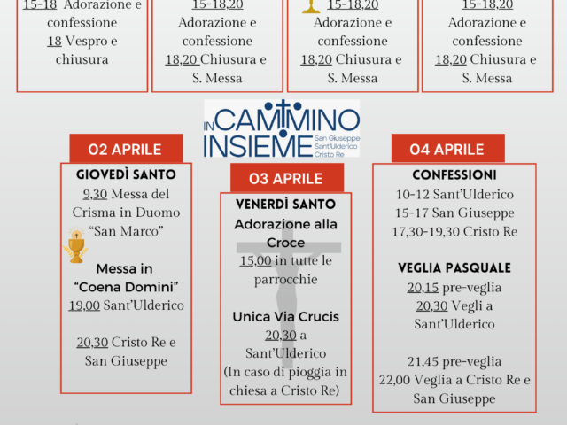 Orari Settimana Santa
