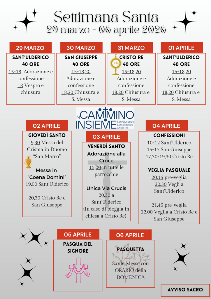 Orari Settimana Santa